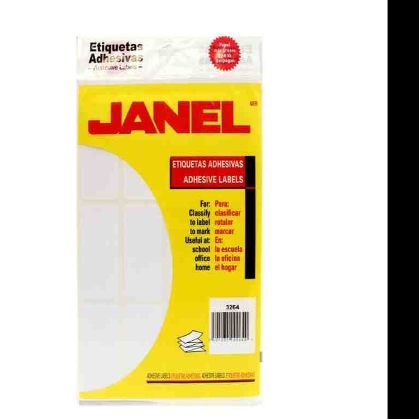 ETIQUETA ADH. BCA. JANEL 32X64 24 PAQ.C20H. E.20